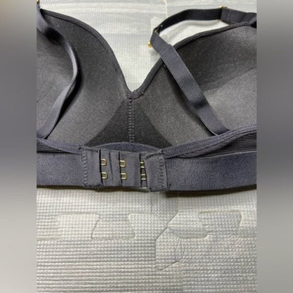 New Madewell LIVELY The All-Day Deep V No-Wire Bra Black - Picture 10 of 12